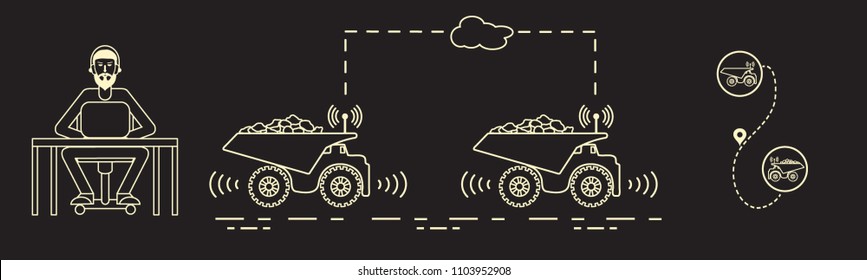 Smart transportations and trucking. Monitoring and control of trucking. New technologies.