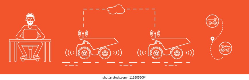 Smart transportations and trucking. Monitoring and control of trucking. New technologies.