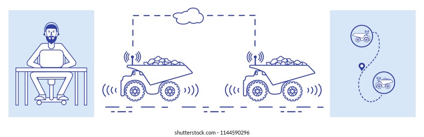 Smart transportations and trucking. Monitoring and control of trucking. New technologies.