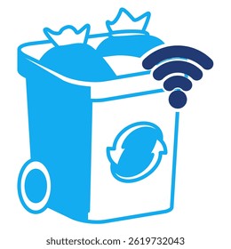 Smart Trash Bin icon represented by Automatic Trash Bin Dualtone style.