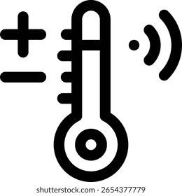 smart trash icon. Thin Linear Style Design Isolated On White Background