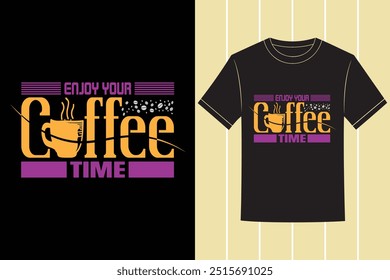 Diseño elegante y de moda de la camiseta del Vector de la tipografía del café del Profesional con las Imágenes de encargo de la camiseta