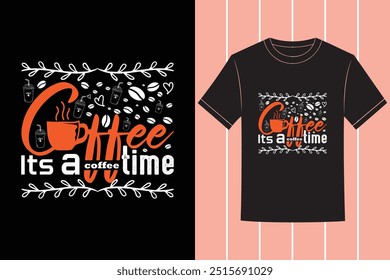 Smart And Trendy Professional Coffee Typography Vector Tshirt Design with Custom Tshirt Images