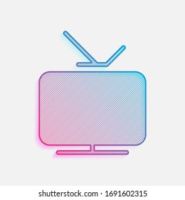 Neon Tv Icons High Res Stock Images Shutterstock