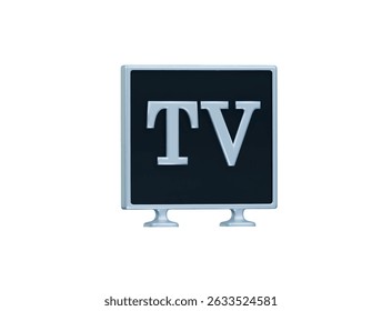 smart tv icon 3d illustration render