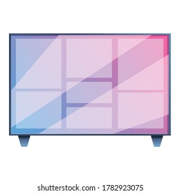 Icono de televisión inteligente. Caricatura del icono del vector de tv inteligente para el diseño web aislado en fondo blanco