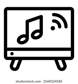 Smart Tv Icon Element For Design