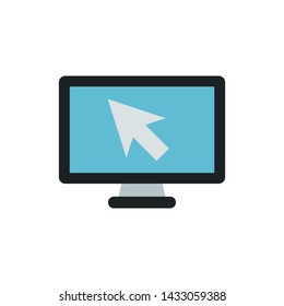 Smart TV icon. Flat style. Vector Illustration