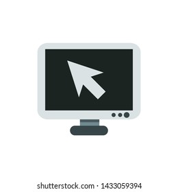 Smart TV icon. Flat style. Vector Illustration