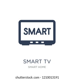 Smart tv icon. Trendy flat vector Smart tv icon on white background from smart home collection, vector illustration can be use for web and mobile, eps10