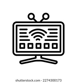 Smart TV icon in vector. Logotype