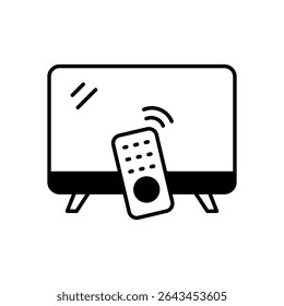 Smart TV Icon Vector Ilustración de stock