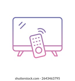 Smart TV Icon vector stock illustration