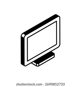 Smart TV Icon vector stock illustration