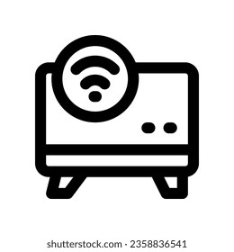 Smart-TV-Symbol. Vektorsymbol für Ihre Website, Ihr Handy, Ihre Präsentation und Ihr Logo-Design.