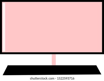 Smart TV, ilustración, vector sobre fondo blanco.
