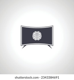 Smart TV isolated icon. Smart TV isolated icon.