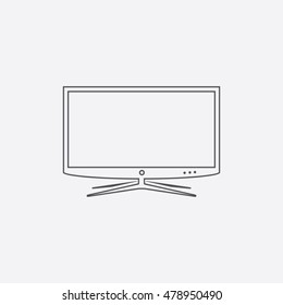 Smart TV line icon