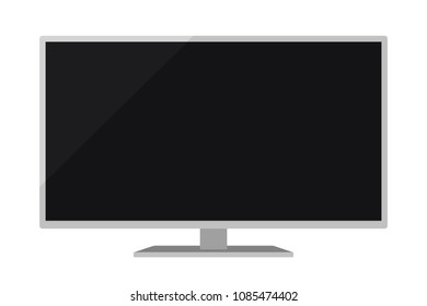 Smart TV. Monitor vector. Modern television.