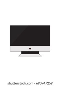 Smart TV on white background