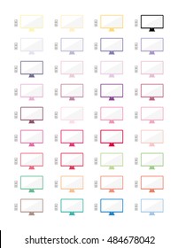 Smart tv printable planner stickers for agendas,scrapbook etc.Colorful with remote control.
