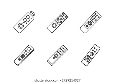 Ilustración vectorial de arte de línea de icono remoto de Smart TV