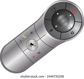 smart tv remote in metal color