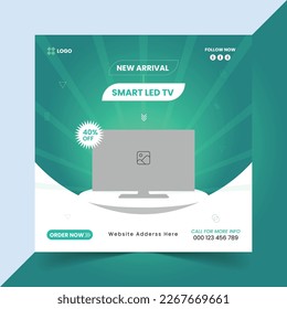 vente de télévision intelligente création de poste de médias sociaux