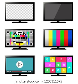 Smart TV set isolated
