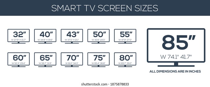 1,706 Tv screen size Images, Stock Photos & Vectors | Shutterstock