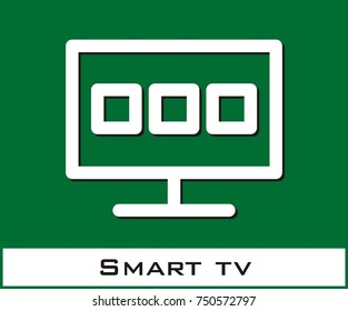 Smart TV vector icon