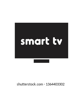 smart tv vector icon flat