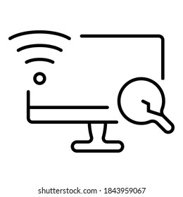 Vektorgrafik-Illustration von Smart-TV