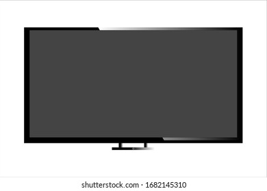 Smart TV Vector Illustration – Modern Flat Design for Web and App