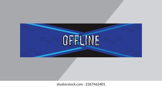 Smart Twitch banner. Social media twitch banner vectors file.