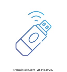 Smart Usb vector icon stock illustration