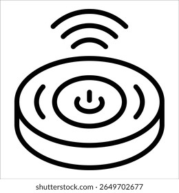 Elemento de ícone Smart Vacuum para design