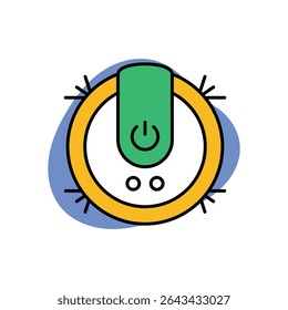 Ícone de vácuo inteligente ilustração de estoque de vetor
