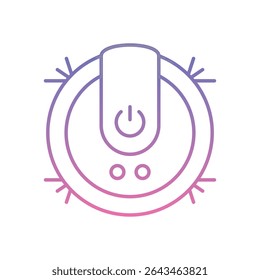 Smart Vacuum Icon vector stock illustration