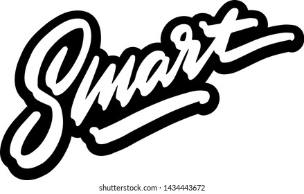Smart.  Vector hand drawn illustration design. Good for poster, t shirt print, card, video and blog
