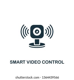 Smart Video Control icon. Creative element design from smart home icons collection. Pixel perfect Smart Video Control icon for web design, apps, software, print usage.
