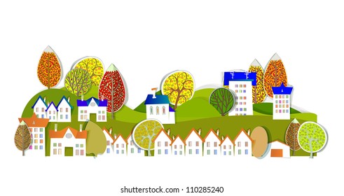 smart village illustration