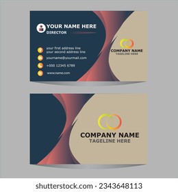 smart visiting card colorful design and unique shape