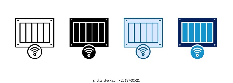 Conjunto de iconos de panel de pared inteligente Colección de estilo múltiple