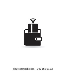 Smart Wallet-Symbol-Vektorillustration