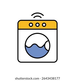 Smart Washer Icon vector stock illustration