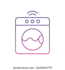 Smart Washer Icon vector stock illustration