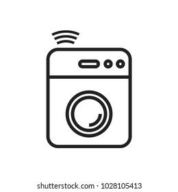 Smart Washing Machine Modern Simple Vector Icon