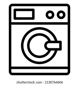 smart washing machine vector icon illustration website