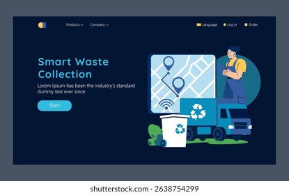 Smart waste collection concept in urban settings promotes efficient resource management. It integrates technology for optimized routes, enhances recycling effort, and augments urban sustainability